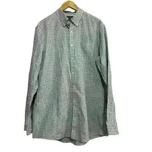 Eddie Bauer wrinkle free relaxed fit button-down dress shirt men’s size TL